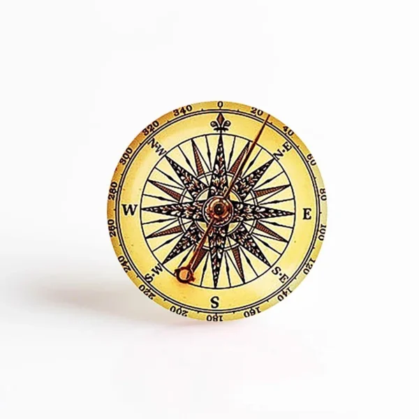 Retro Handcrafted Compass 25 MM Glass Cabochon Dome Making Necklace Jewelry Steampunk Compass Pendant ( It's Not A Real Compass) - Image 4